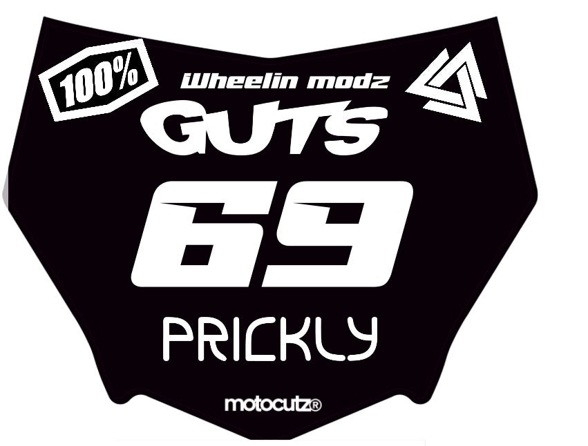 Motocutz plate decal