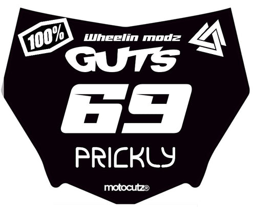 Motocutz plate decal